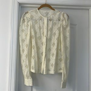 MOTF Cream Lace Cardigan